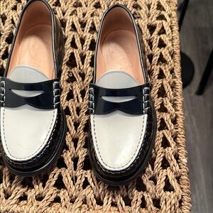J. Crew Black and White Women's Loafers